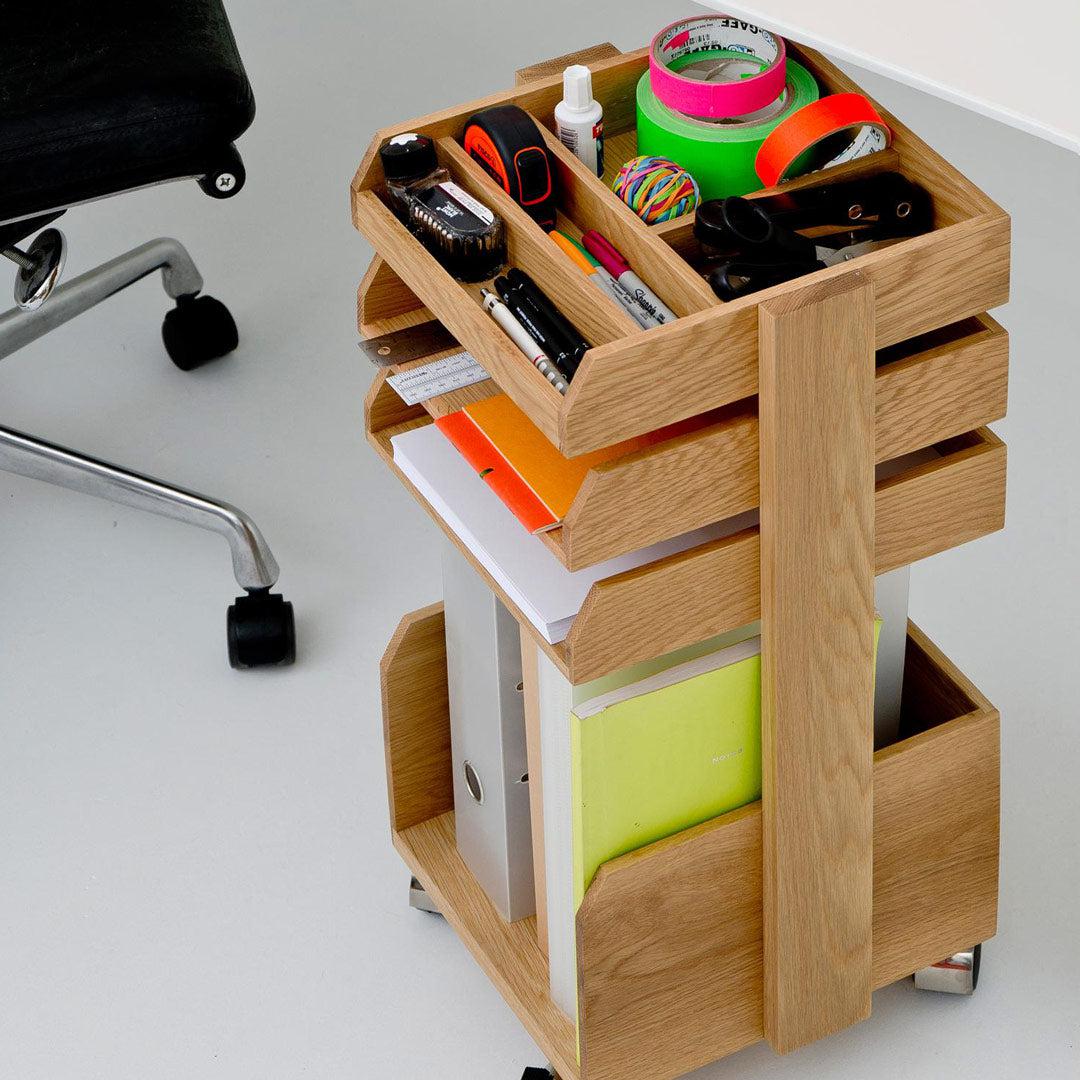 Casper Roller Workspace Organiser - Natural Oak