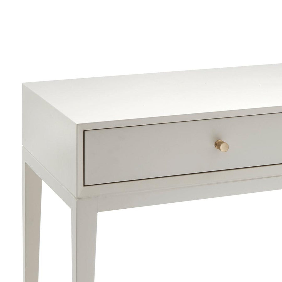 Celaine Dressing Table in painted white — detail