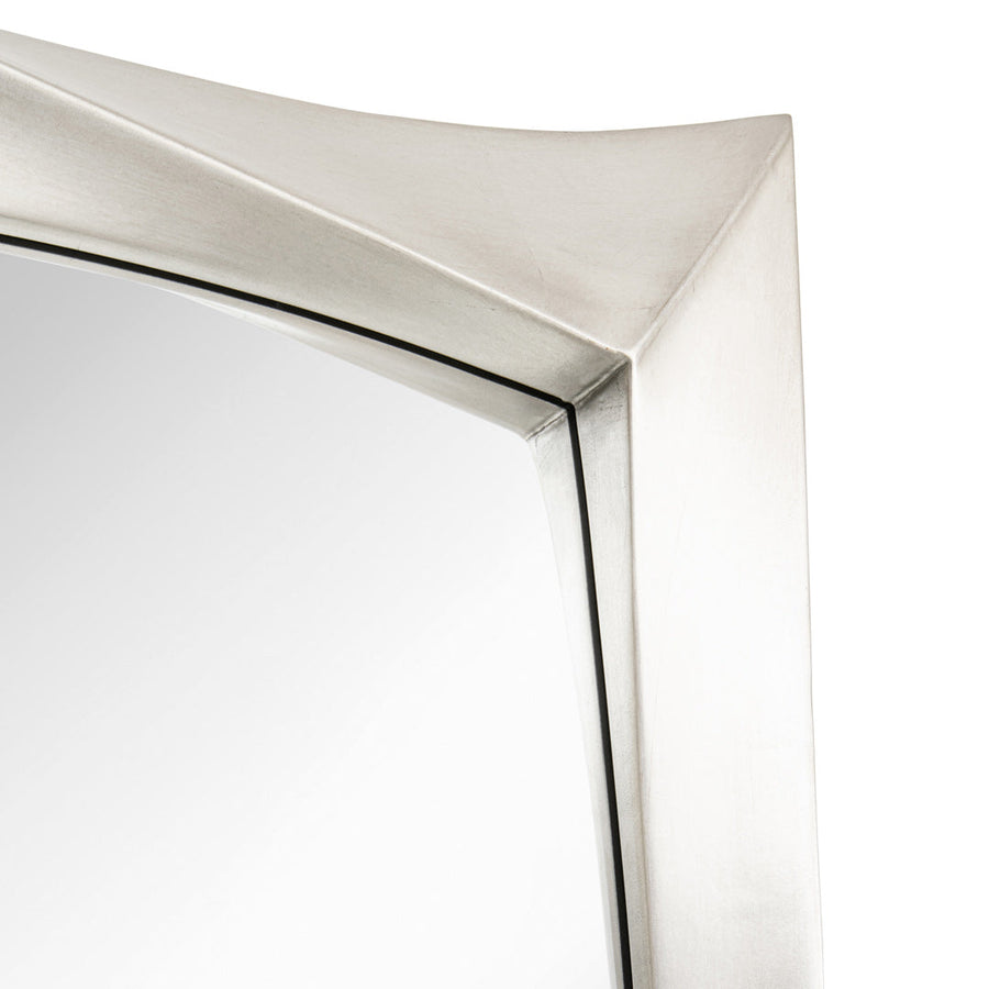Ceret Long Wall Mirror in silver — detail