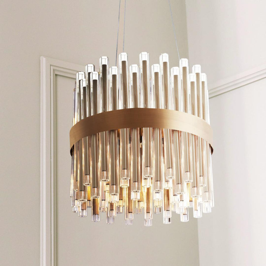 Colmar 40cm Chandelier - Antique Brass in antique brass — detail