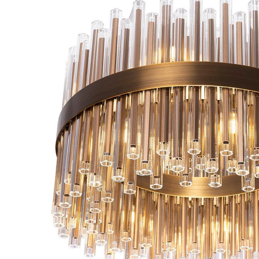 Colmar 60cm Chandelier - Antique Brass — alternative angle