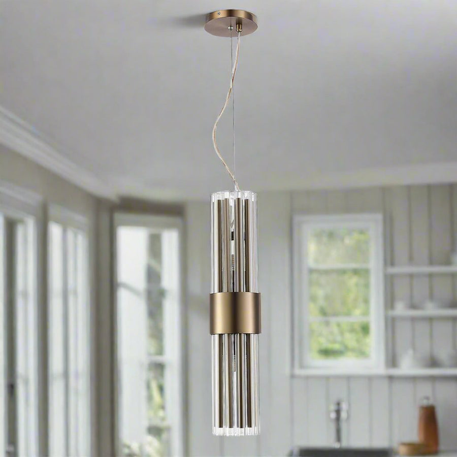 Colmar Bronze Pendant in bronze — alternative angle