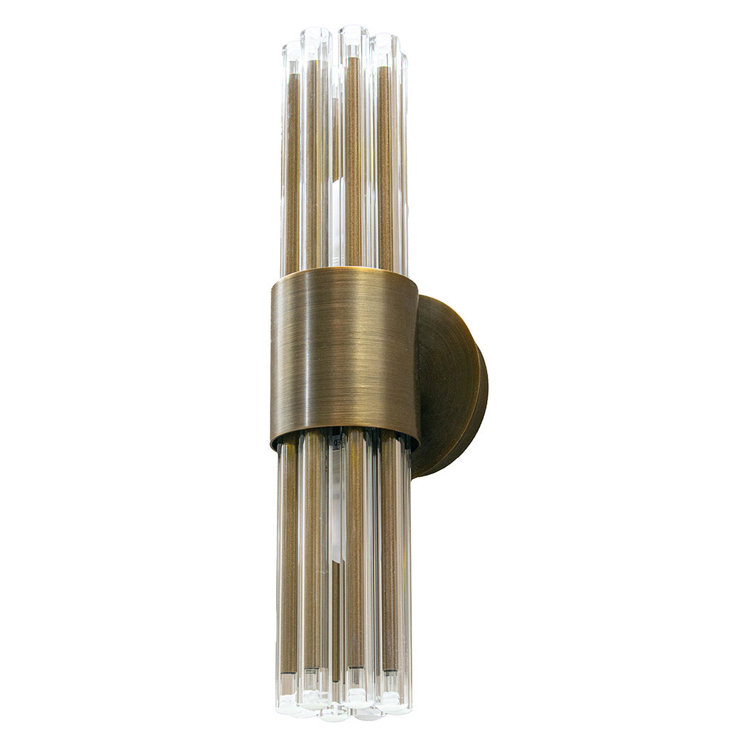 Colmar IP44 Wall Light - Antique Brass