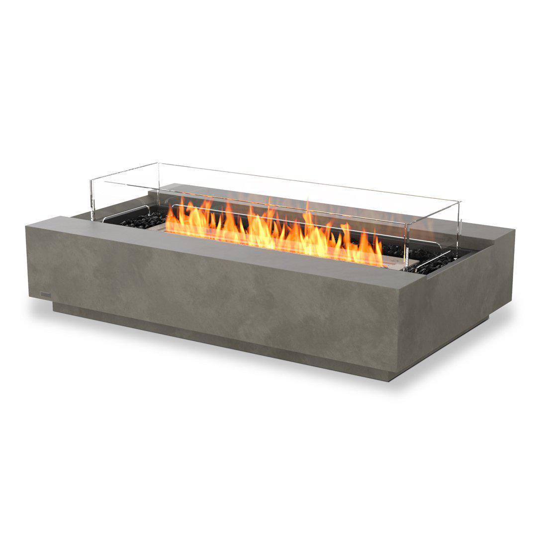 Cosmo Fire Pit Coffee Table - Natural - EcoSmart Fire