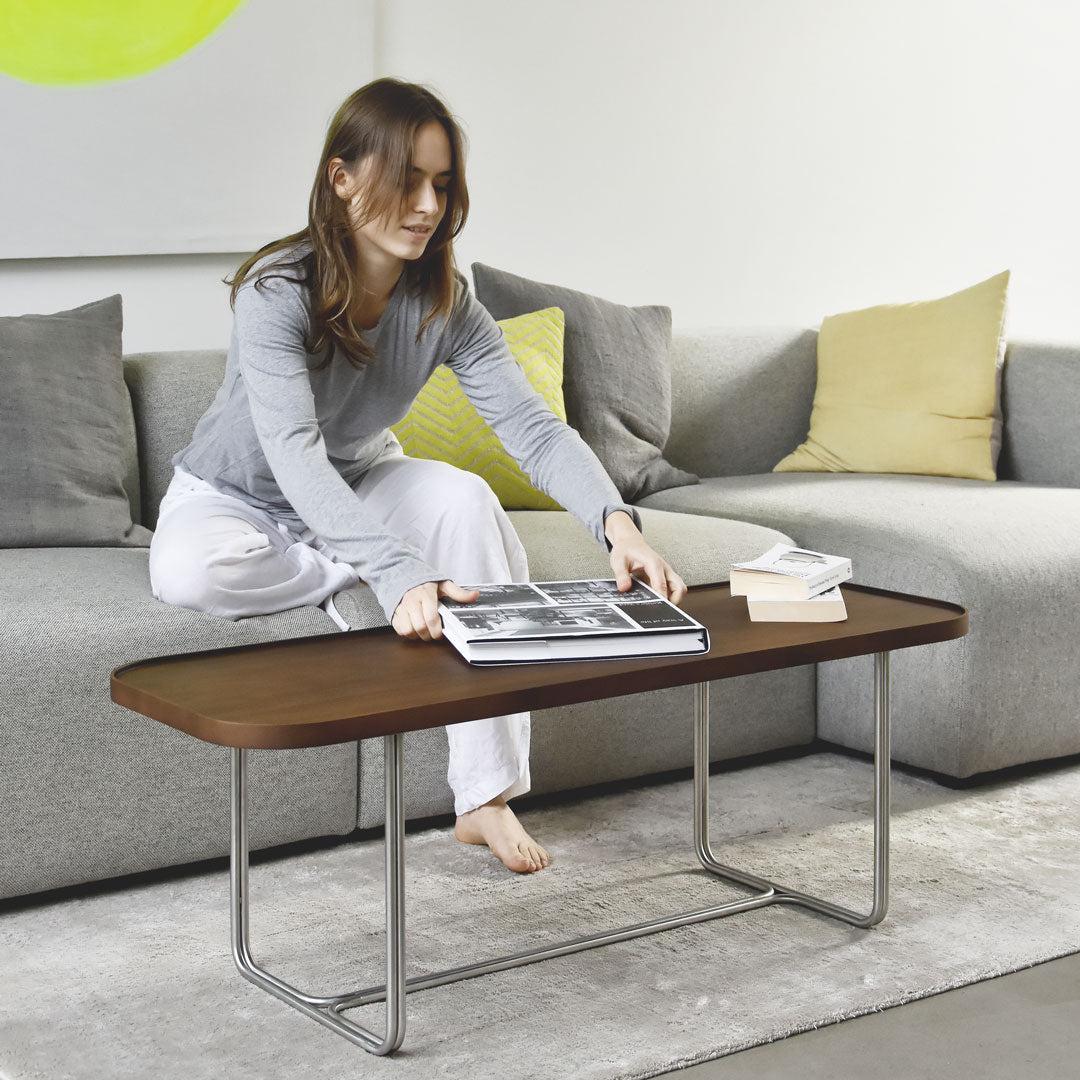 DT114 Walnut Rectangular Coffee Table