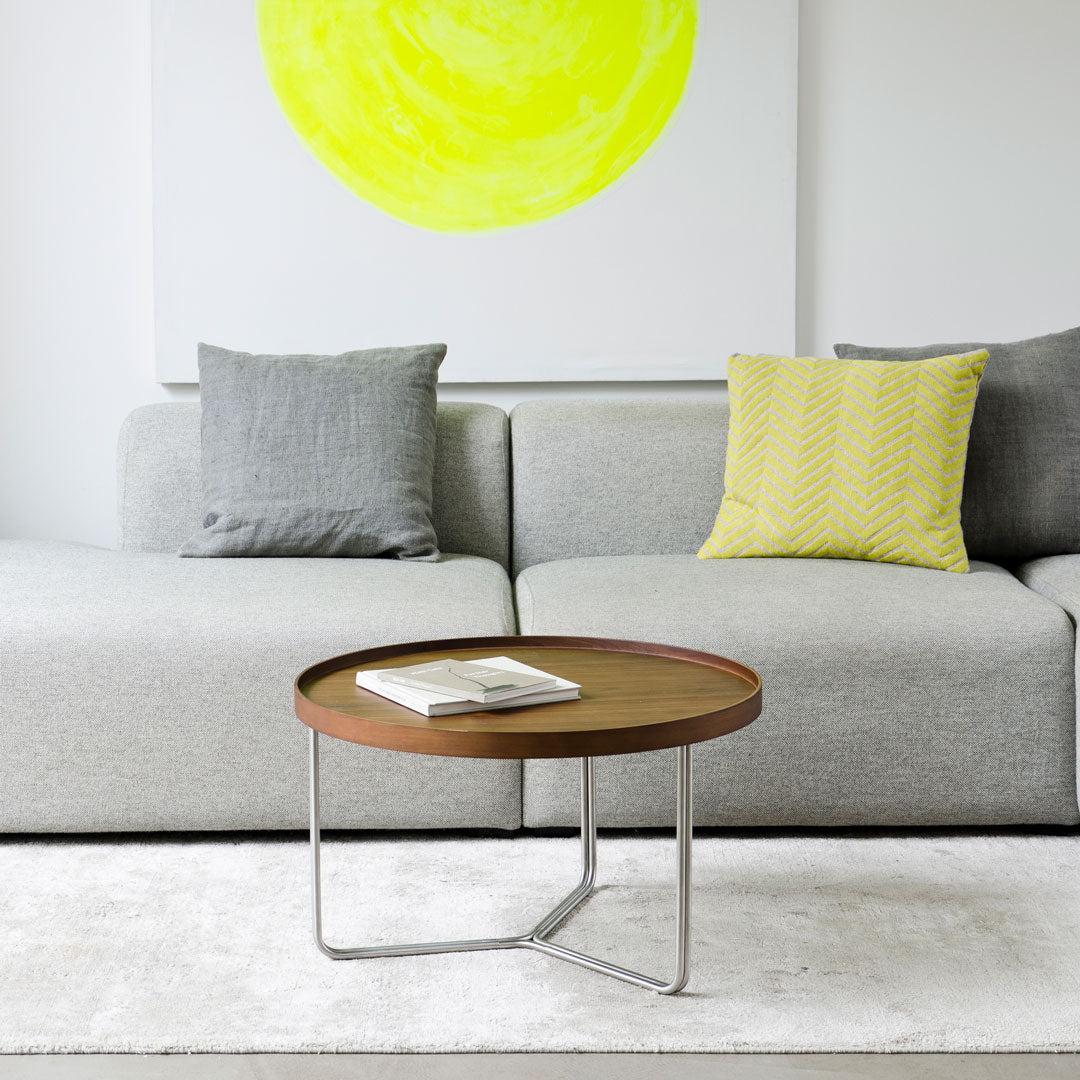 DT66 Walnut Round Coffee Table