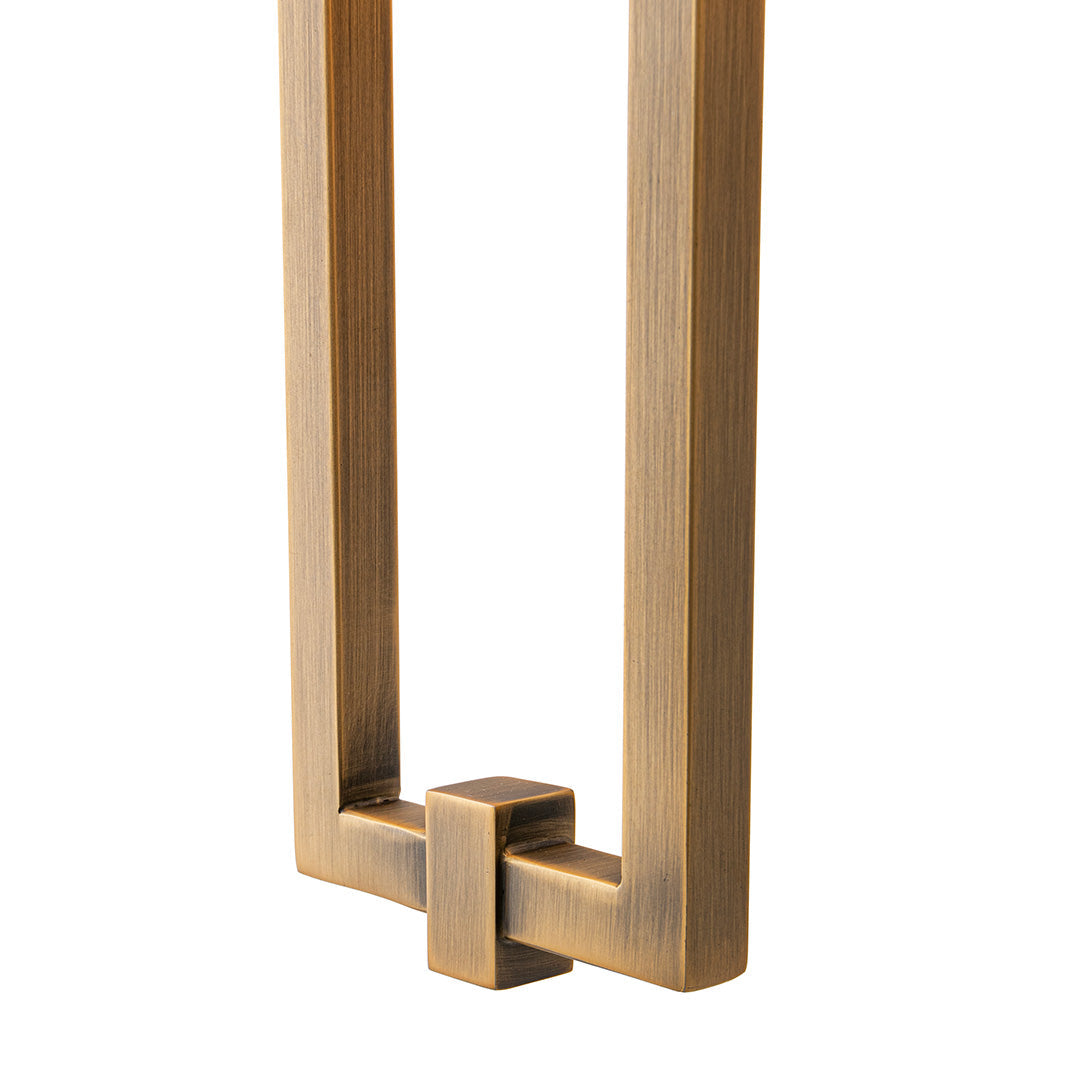 Danby Wall Light in antique brass and opal — alternative angle
