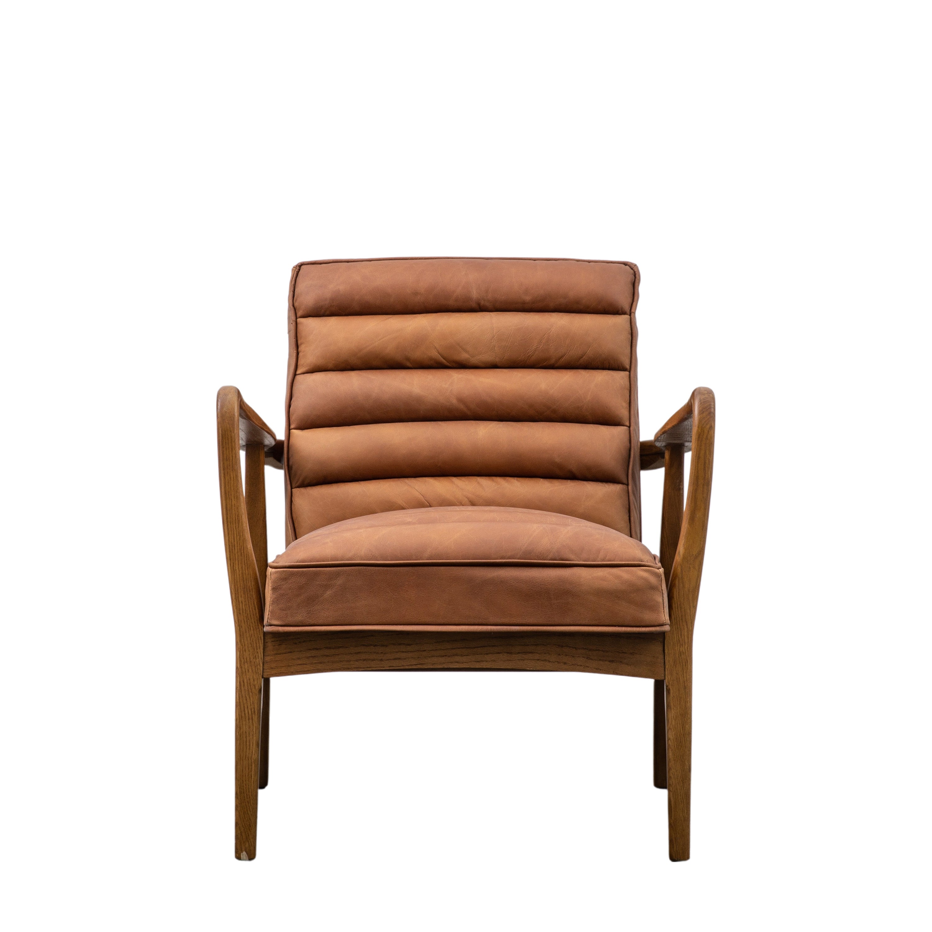Datsun Armchair Vintage Brown Leather