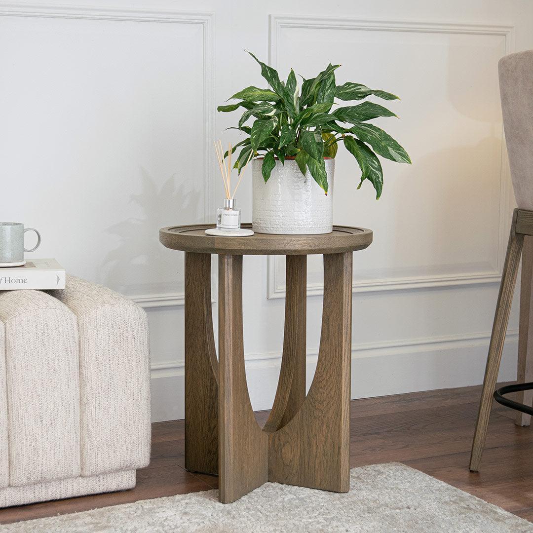 Dierk Side Table – Brown