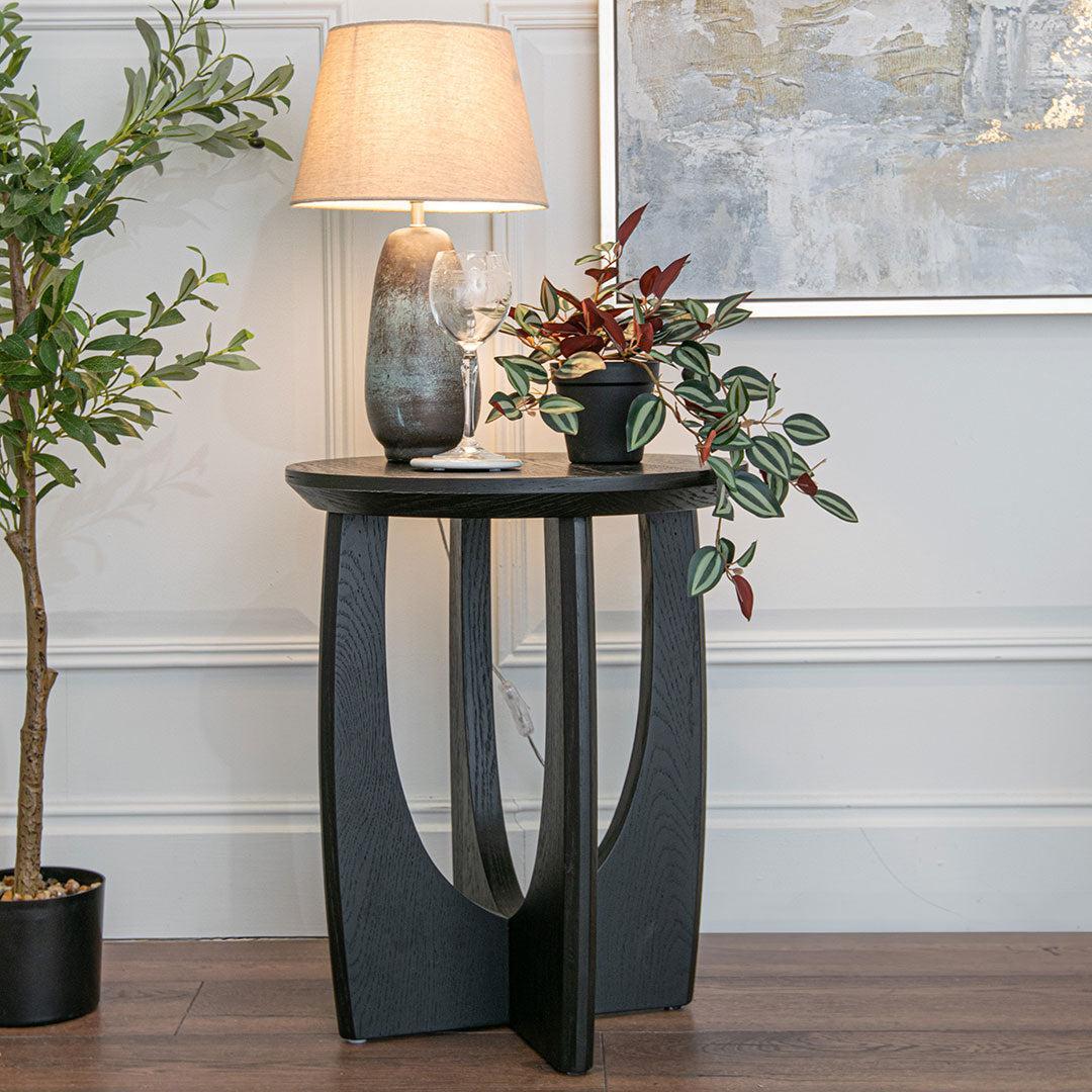 Dierk Side Table – Black – RV Astley