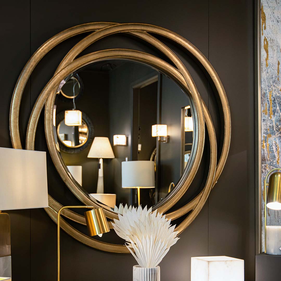 Dove Round Mirror