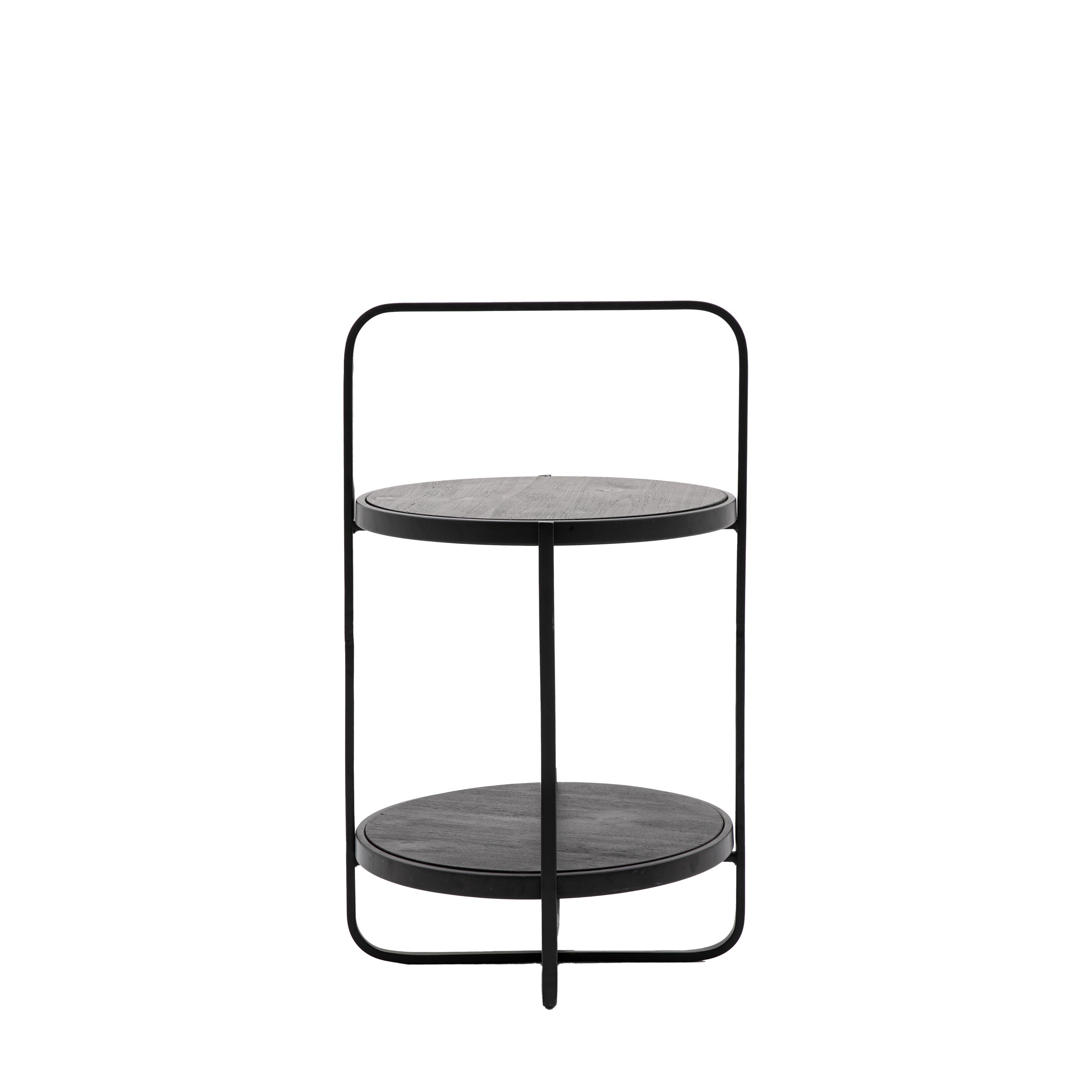 Dunley Side Table Black 425x425x720mm
