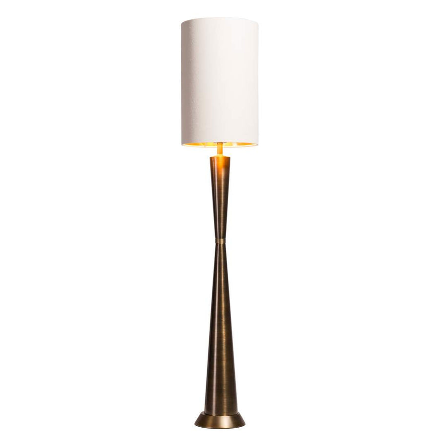 Eagan Table Lamp in antique brass and opal — alternative angle