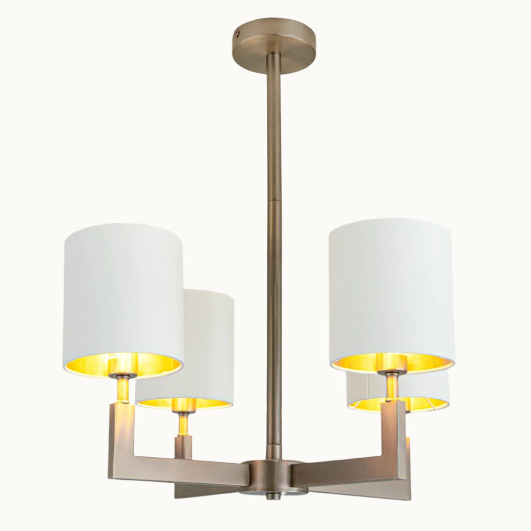 Ealga 4 Arm Chandelier Brushed Muted Bronze