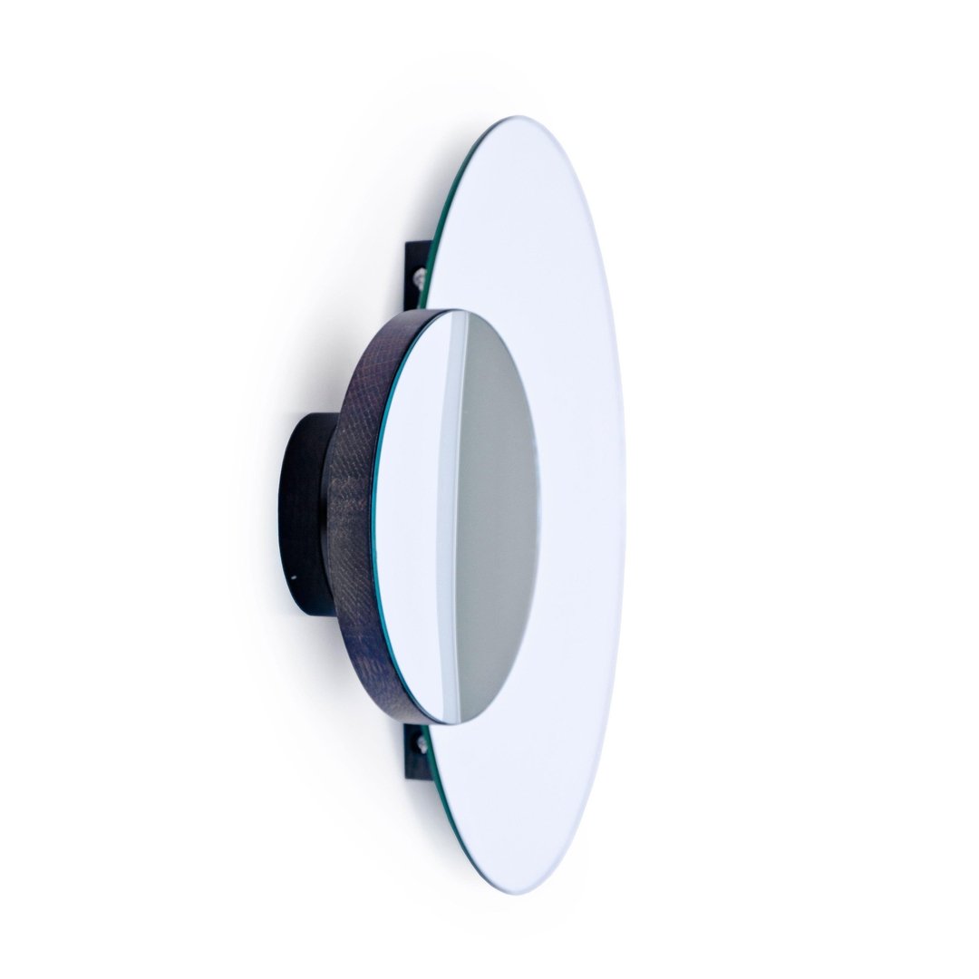 Eclipse Wall Mirror - Dark Oak