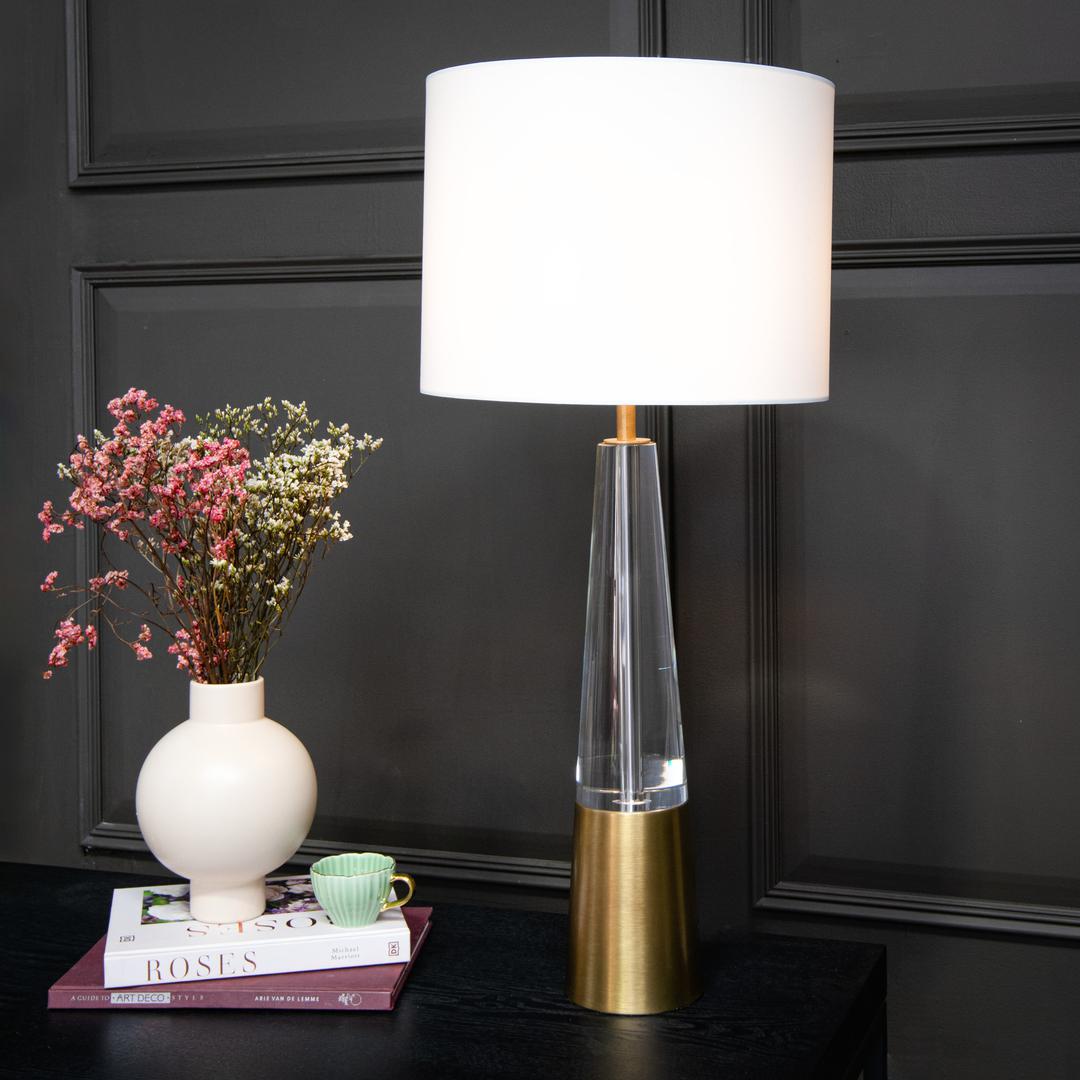 Edvin Table Lamp in antique brass — front view