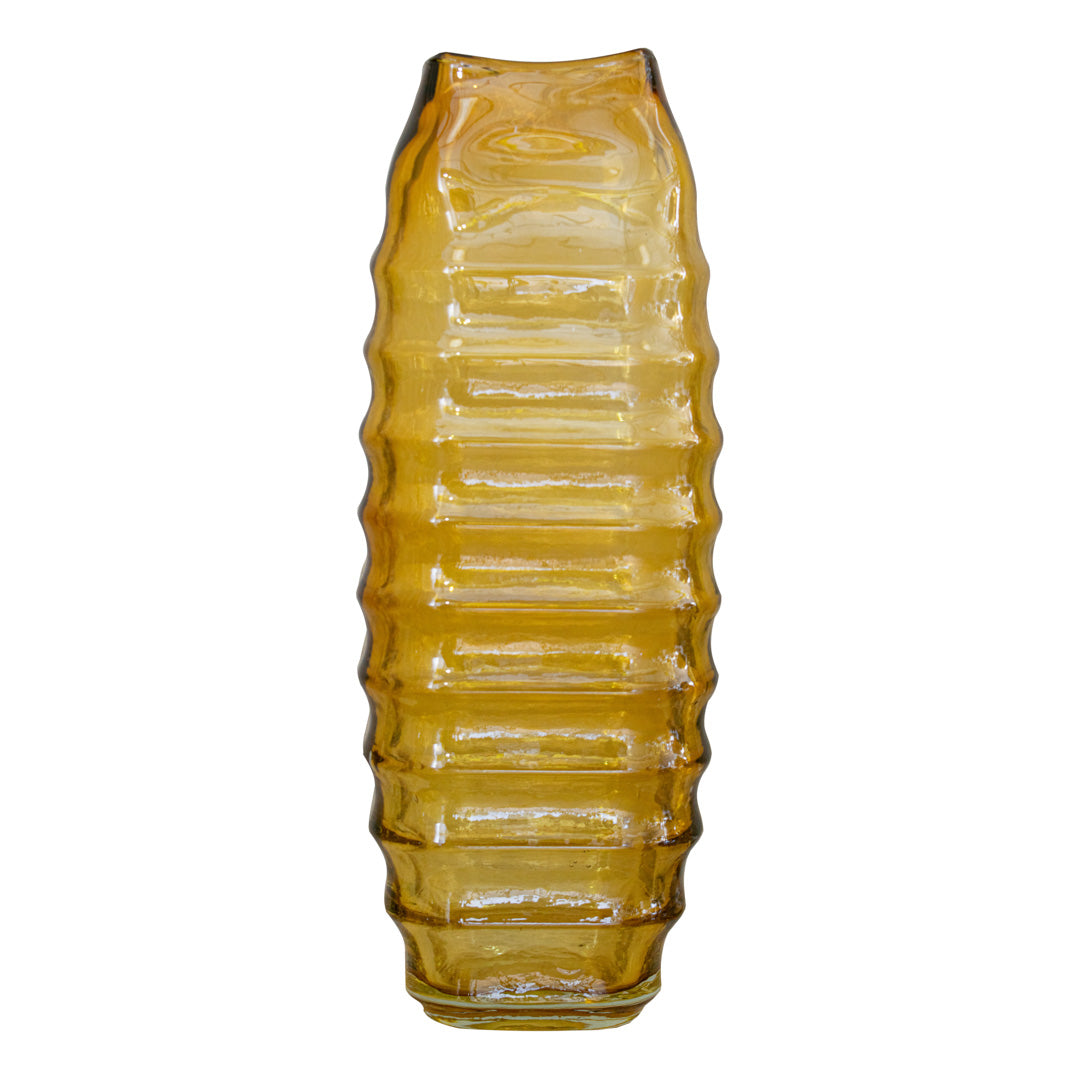 Ellingsen Vase in tinted yellow — front view