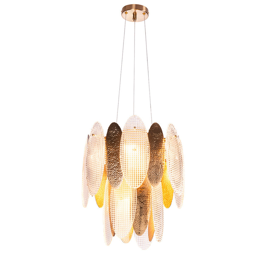 Elsa Chandelier in antique brass — detail