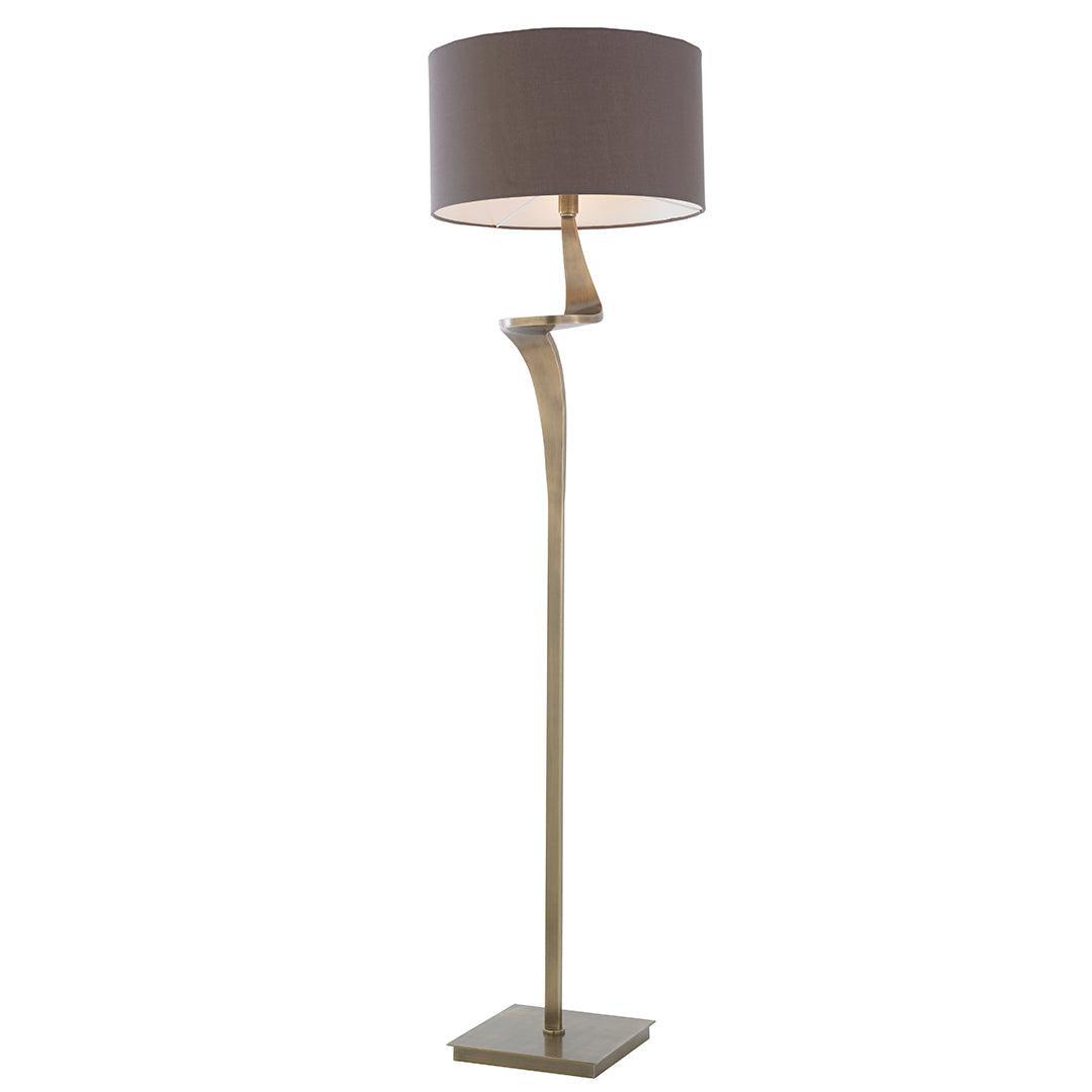 Enzo Floor Lamp - Antique Brass