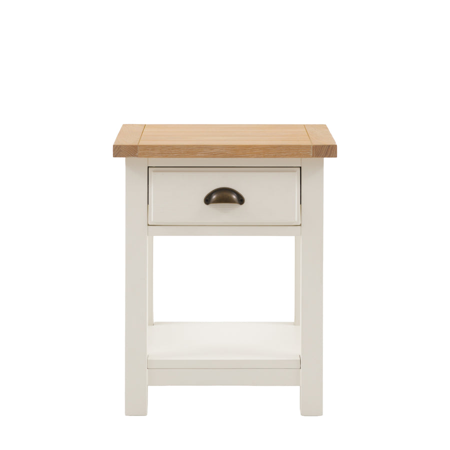 Eton 1 Drawer Bedside White
