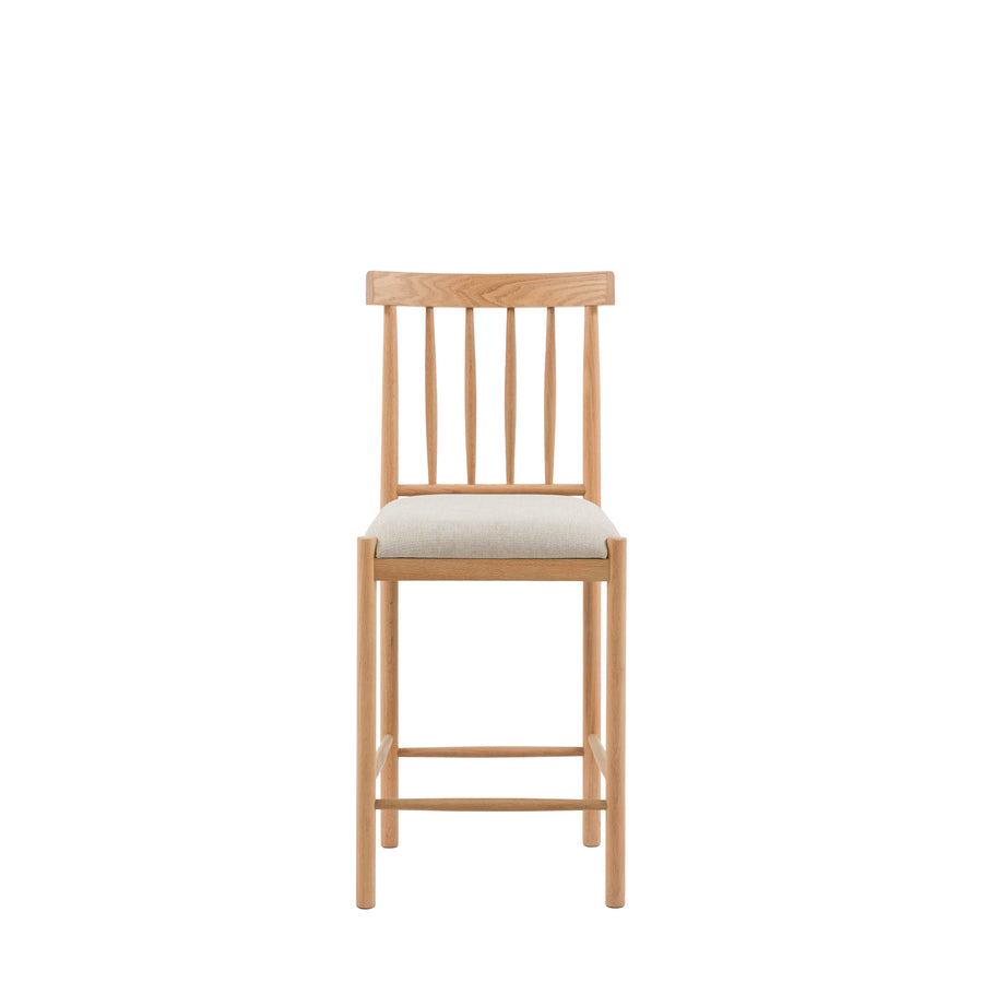 Eton Upholstered Bar Stool Natural 2pk