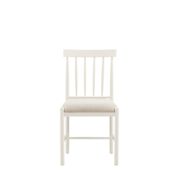 Eton Upholstered Dining Chair White — Set of 2