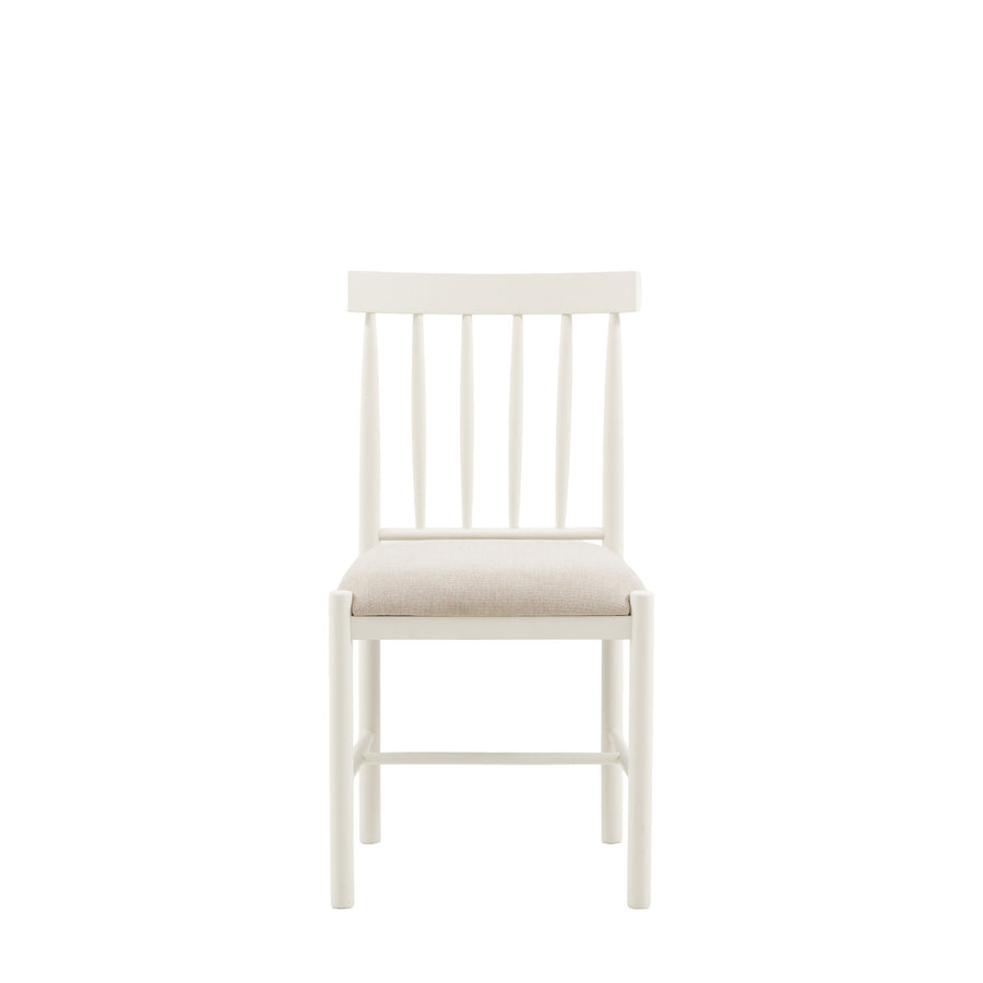 Eton Upholstered Dining Chair White — Set of 2