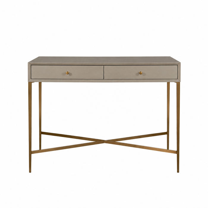 Finley Ceramic Grey Finish Console Table