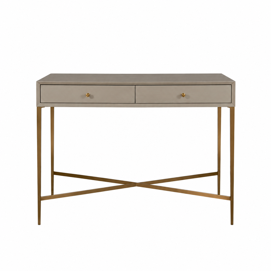 Finley Ceramic Grey Finish Console Table