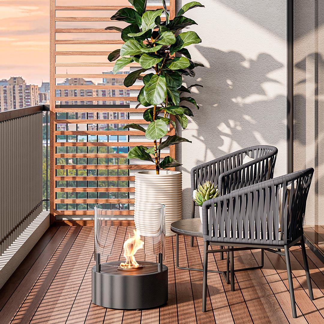 Fire T-Lite 8 Bioethanol Fire - EcoSmart Fire