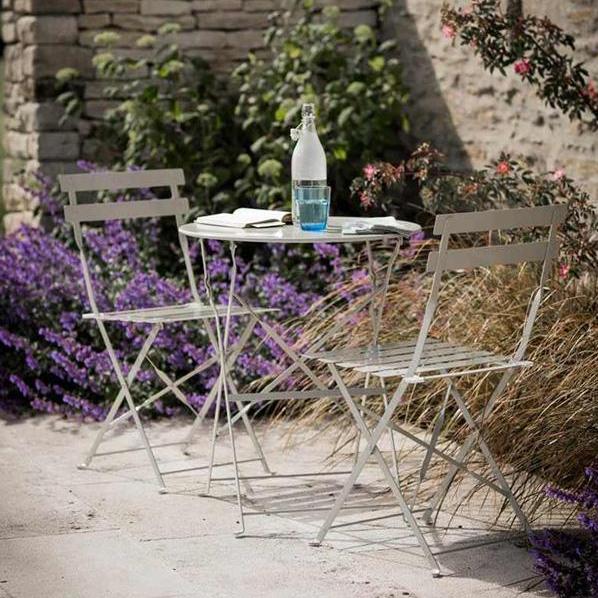 Folding Bistro Table & Chair Set - Clay