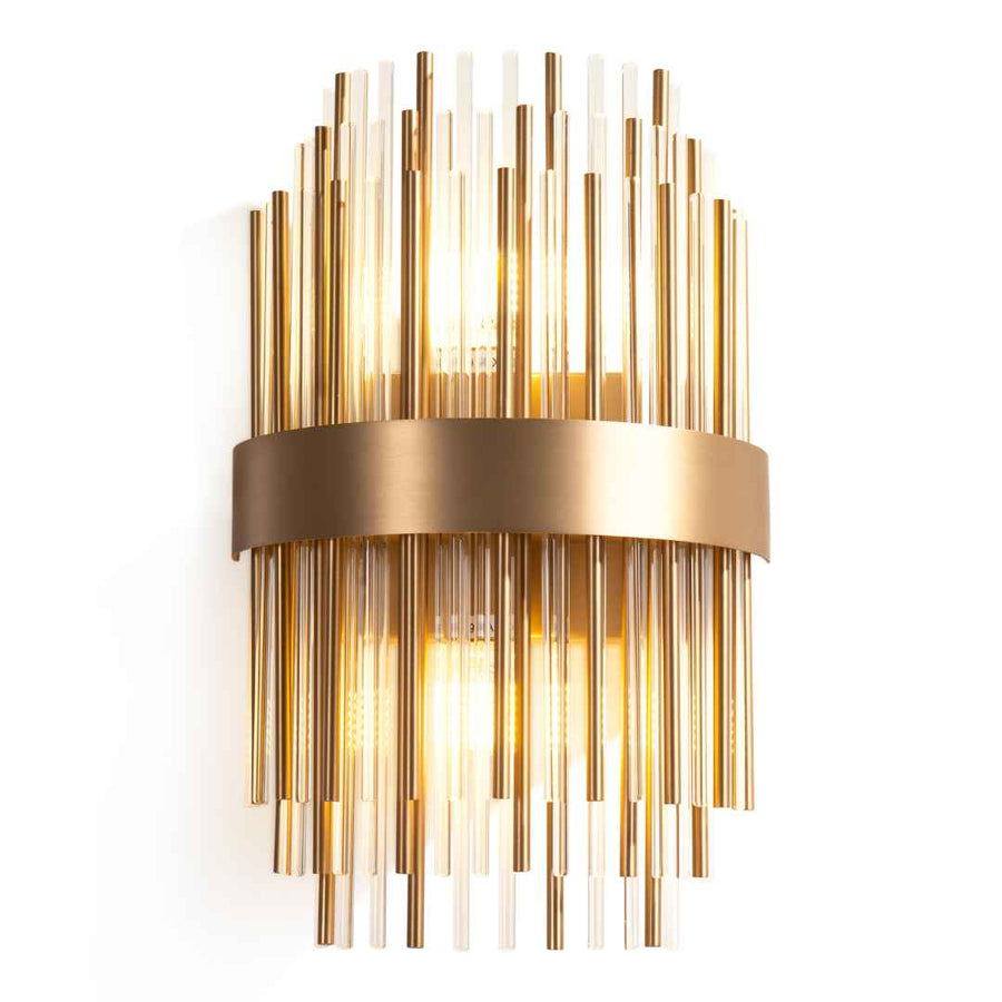 Freya Wall Lamp in brass — front view