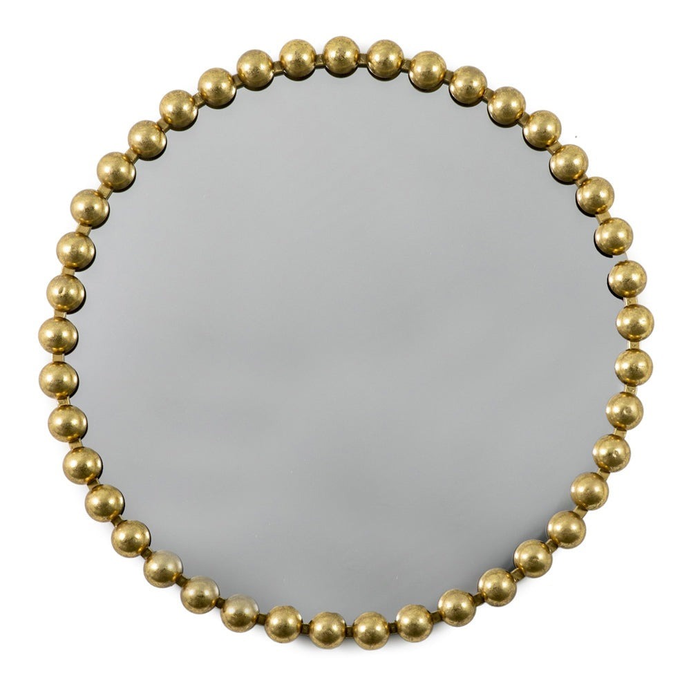 Selena Round Wall Mirror - Gold