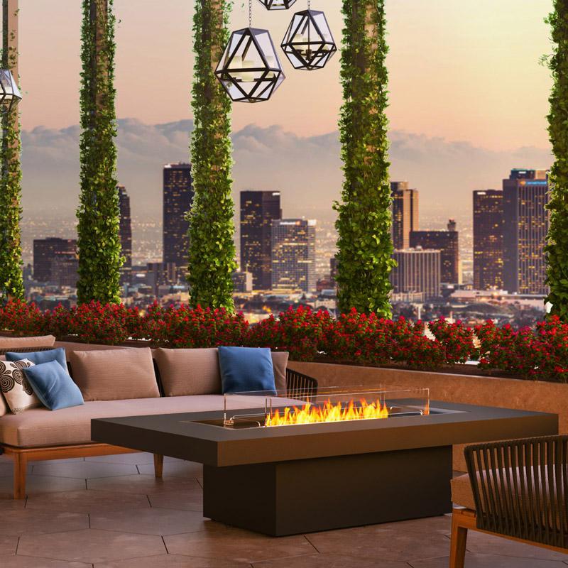 Gin 90 Chat Fire Pit Table - EcoSmart Fire