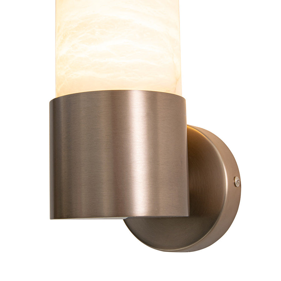 Ginori Wall Lamp in broze and white — detail