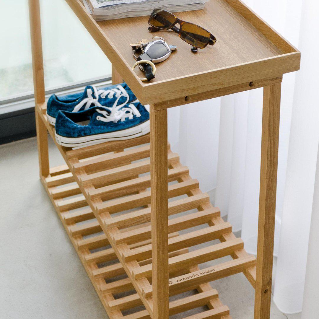 Hallway Hello Storage Table - Oak