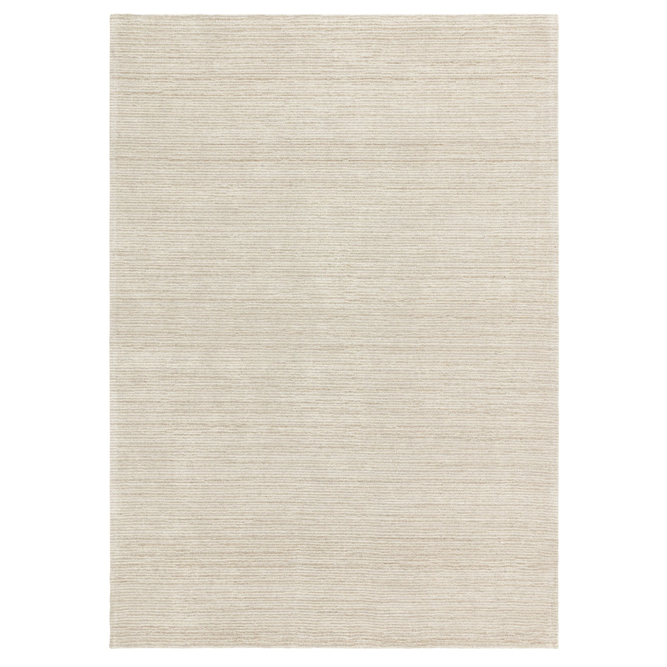 Hazy Putty rug in a neutral tone shown on a white background