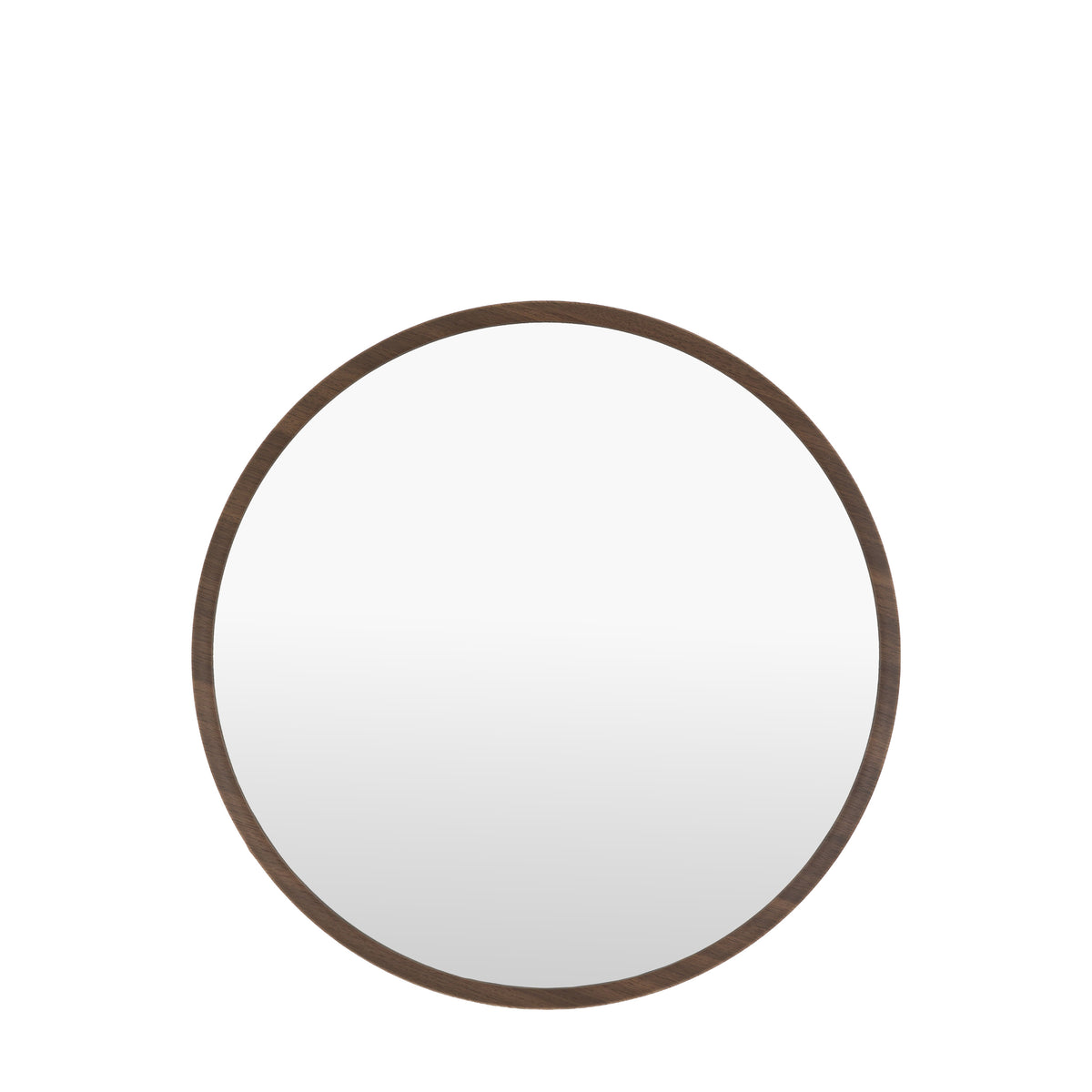 Helsinki Round Mirror Walnut