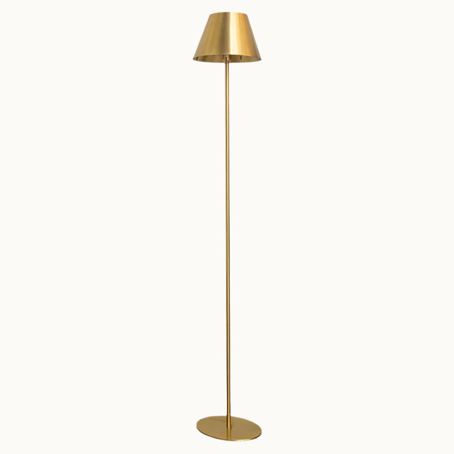 Holston Floor Lamp in antique brass — alternative angle