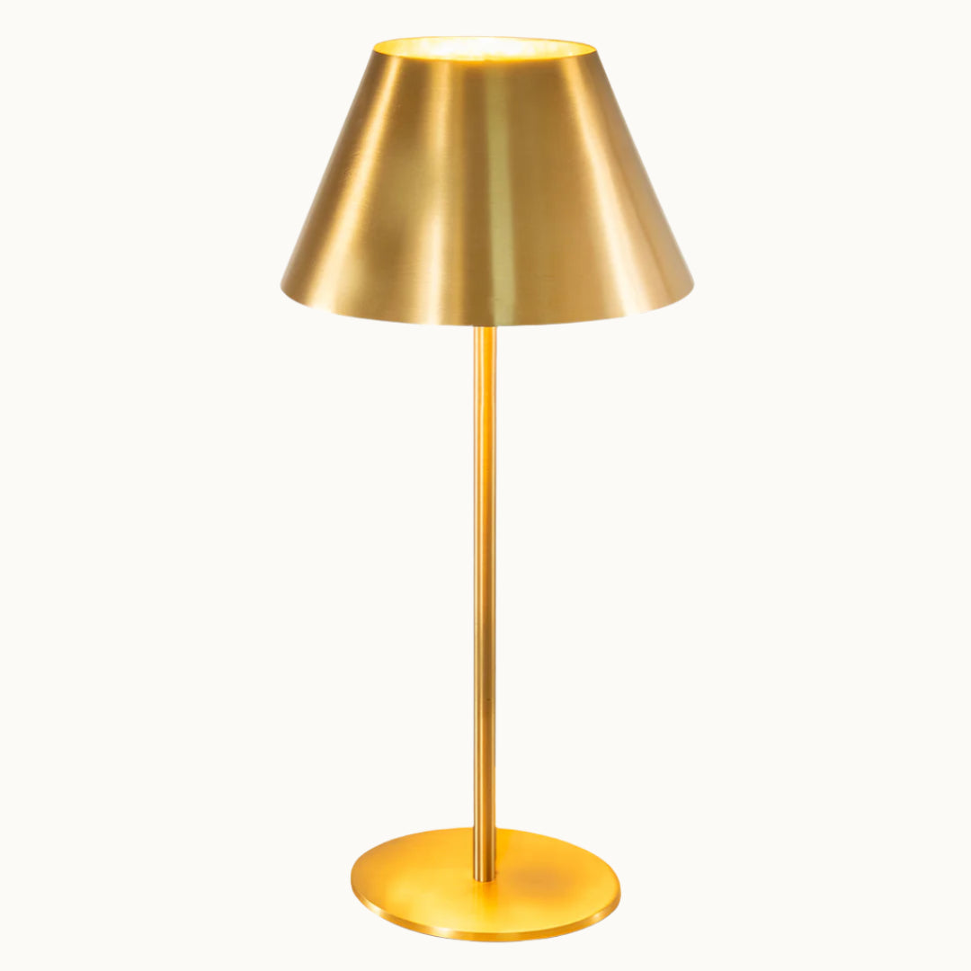 Holston Tall Table Lamp in antique brass — alternative angle