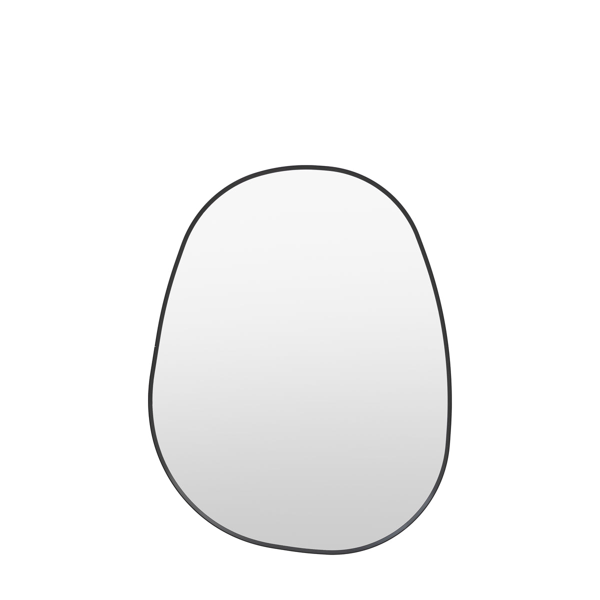 Holworth Pebble Mirror Black Small