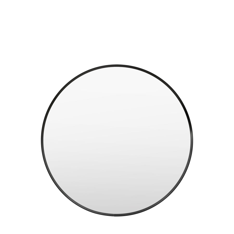 Holworth Round Mirror Black