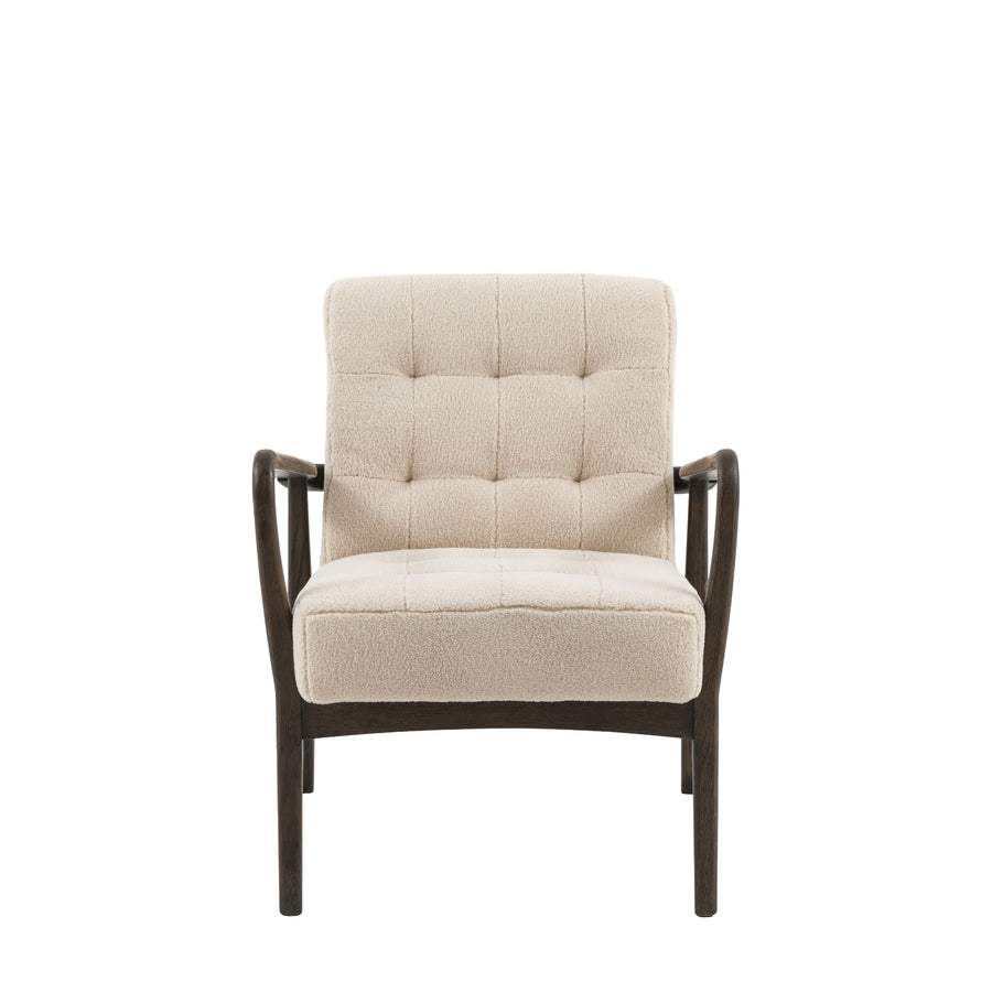 Humber Armchair Cream Faux Sheepskin