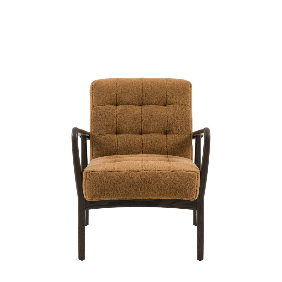 Humber Armchair Ochre Faux Sheepskin