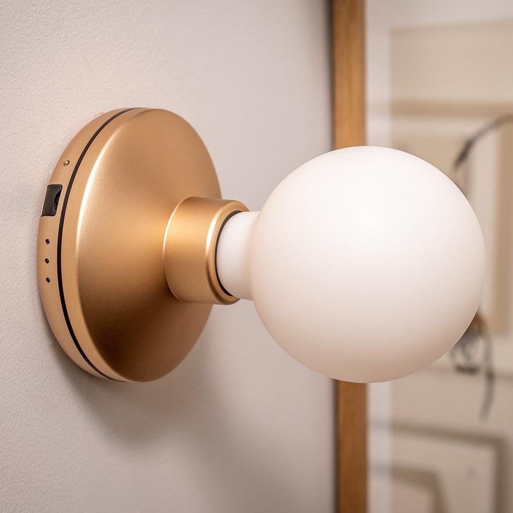 Humble Bee Wall Light Gold Frosted
