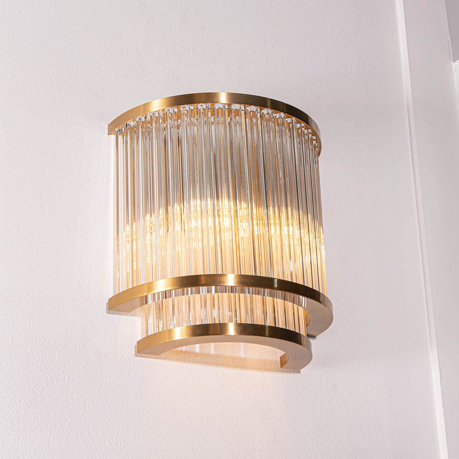 Iona Wall Lamp in antique brass — detail