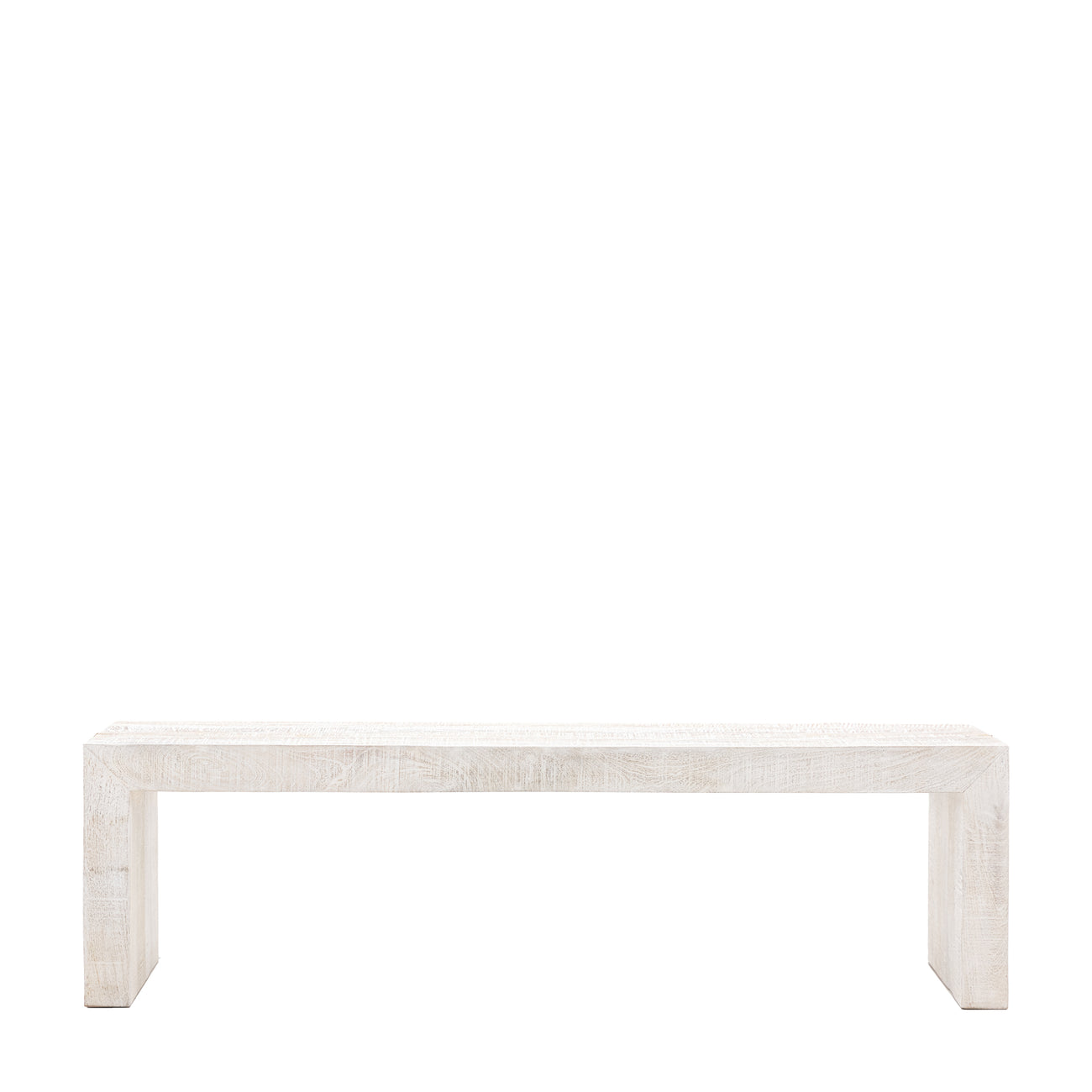 Iowa Dining Bench Whitewash