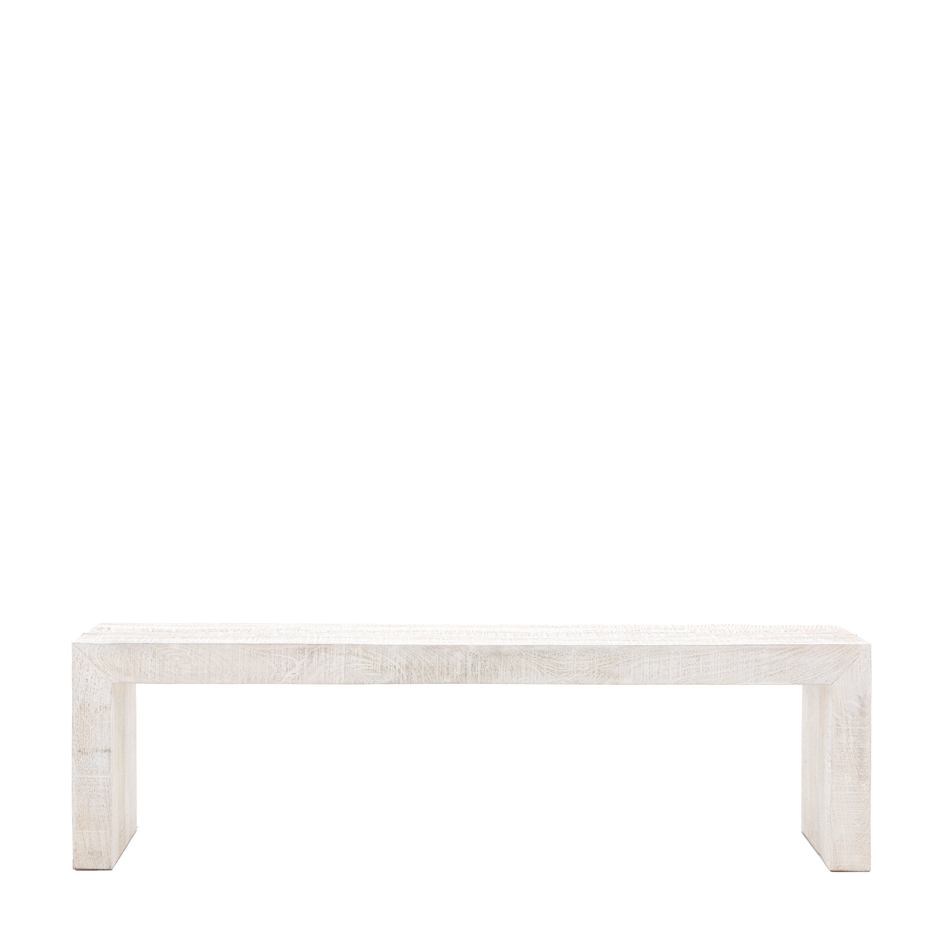 Iowa Dining Bench Whitewash