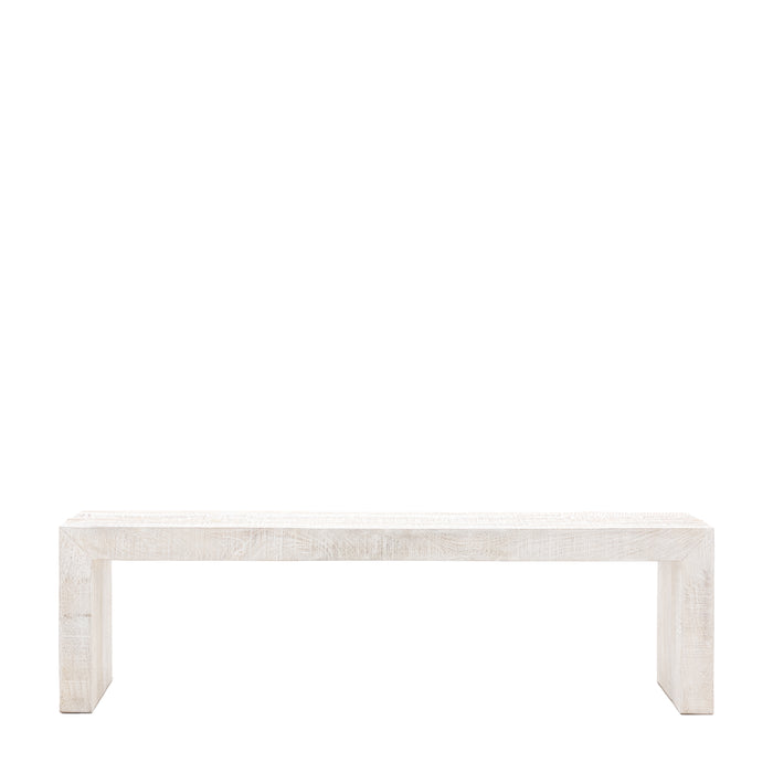 Iowa Dining Bench Whitewash