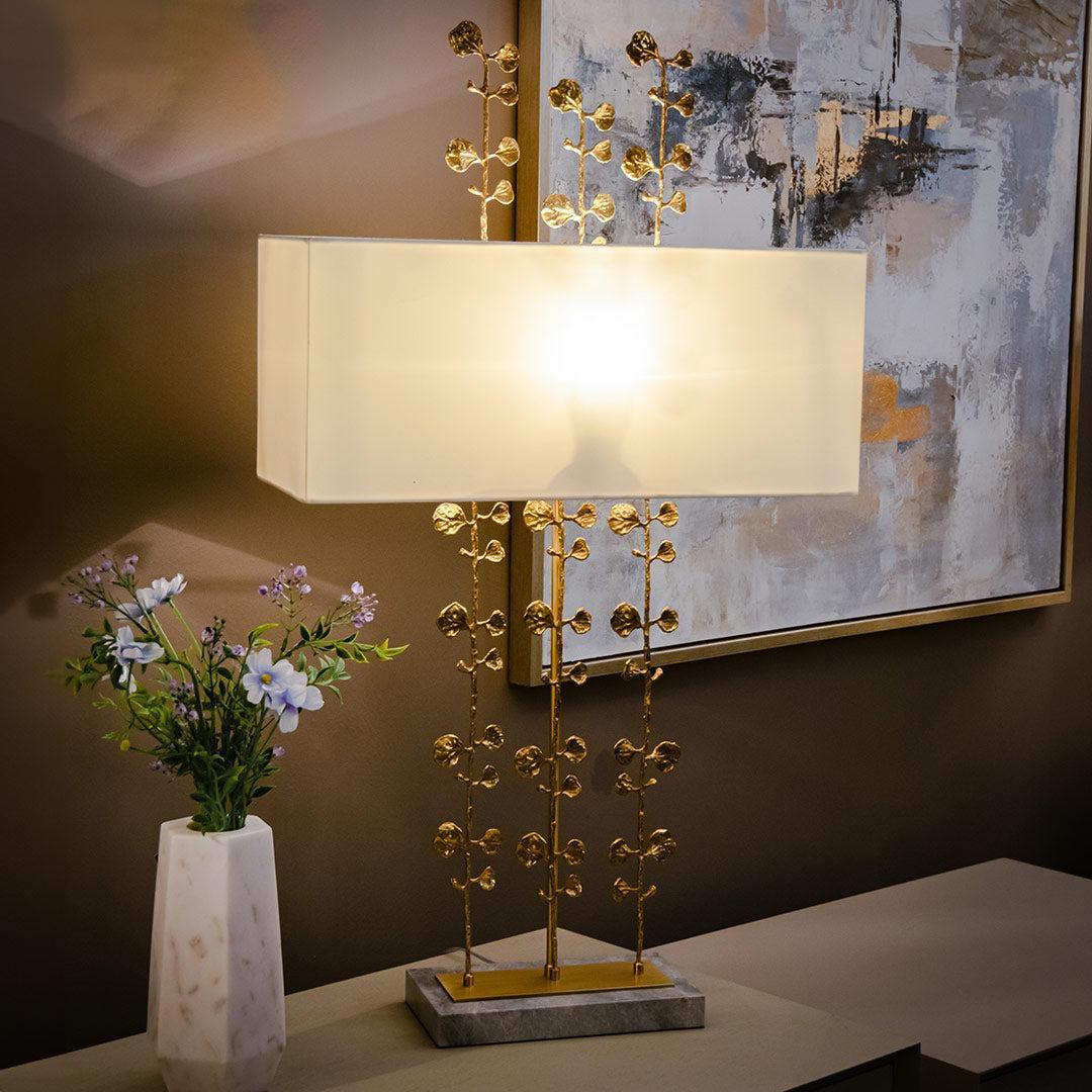 Kyle Table Lamp - Antique Brass — front view
